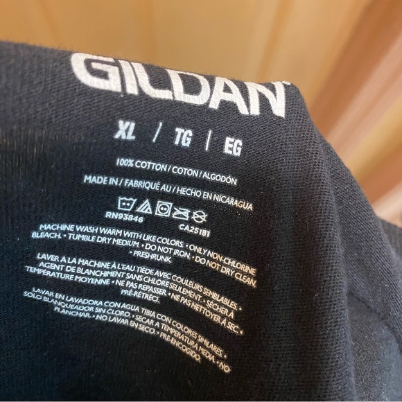 Men’s Michael Meyers Santa Ho Ho Ho black graphic T shirt Gildan sz XL - Picture 11 of 11